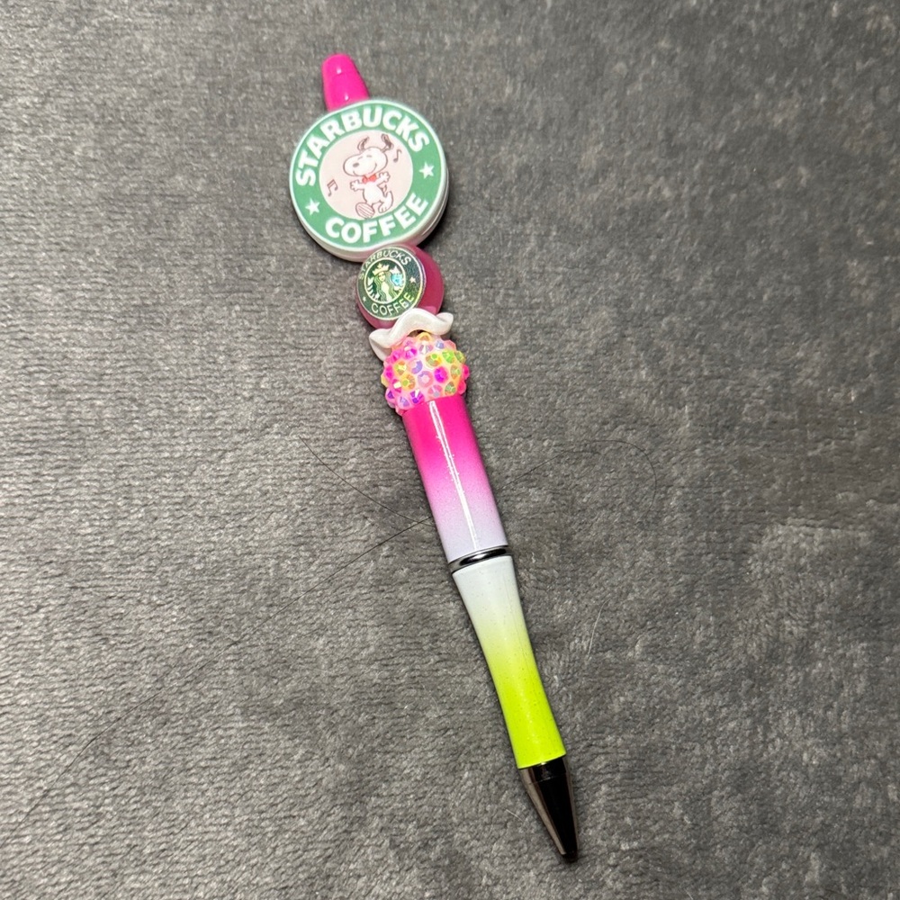 Dancing dog and coffee pen